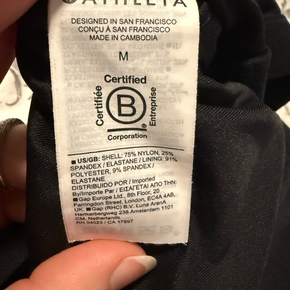 Athleta Swim Scoop Crop Tankini D-DD - Picture 4 of 5